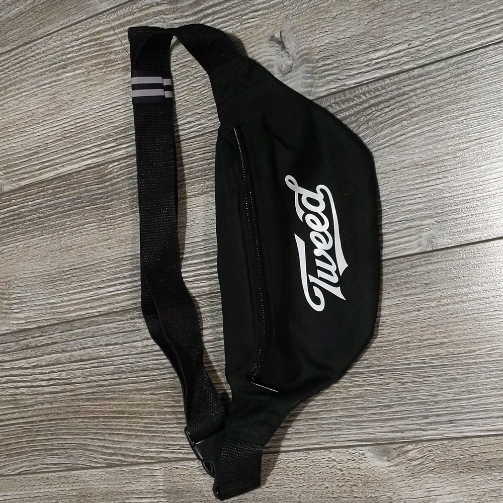 Tweed Black Adjustable fanny / waist pack